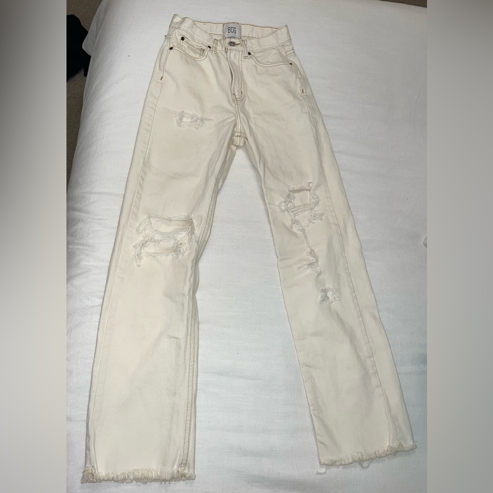 BDG Cowboy Jean, Size 25, Cream